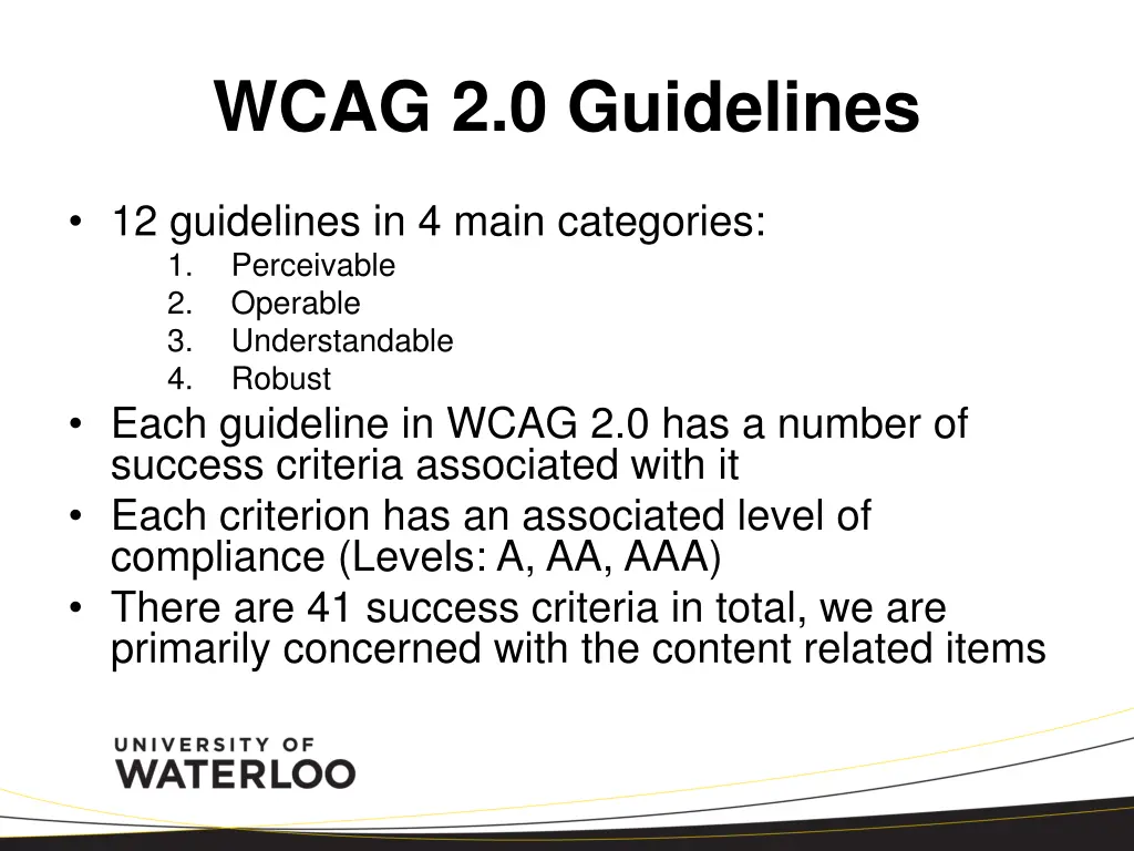 wcag 2 0 guidelines