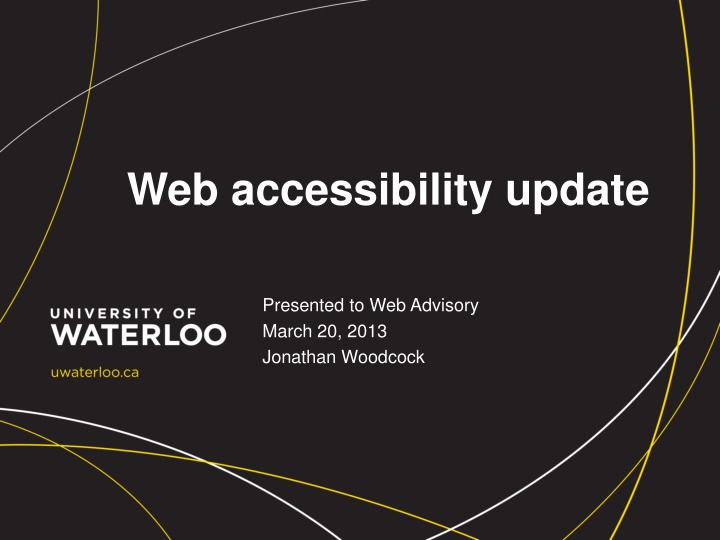 web accessibility update