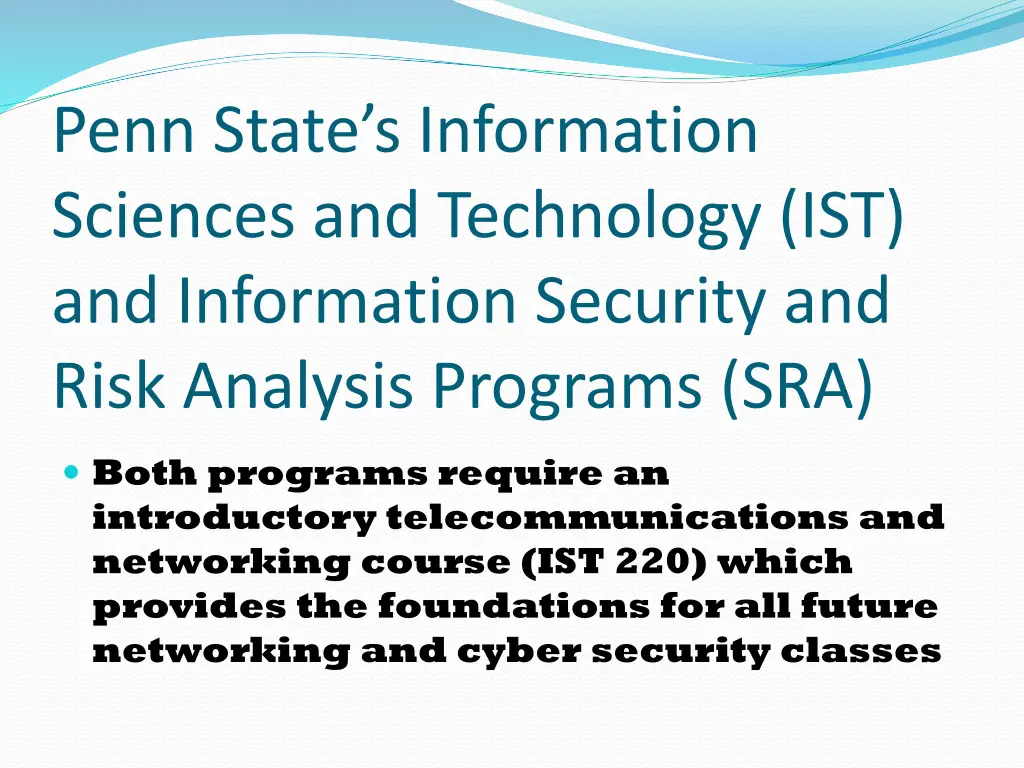 penn state s information sciences and technology