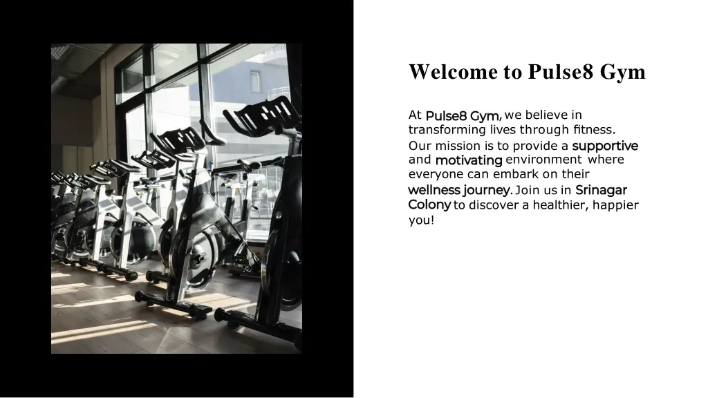 welcome to pulse8 gym