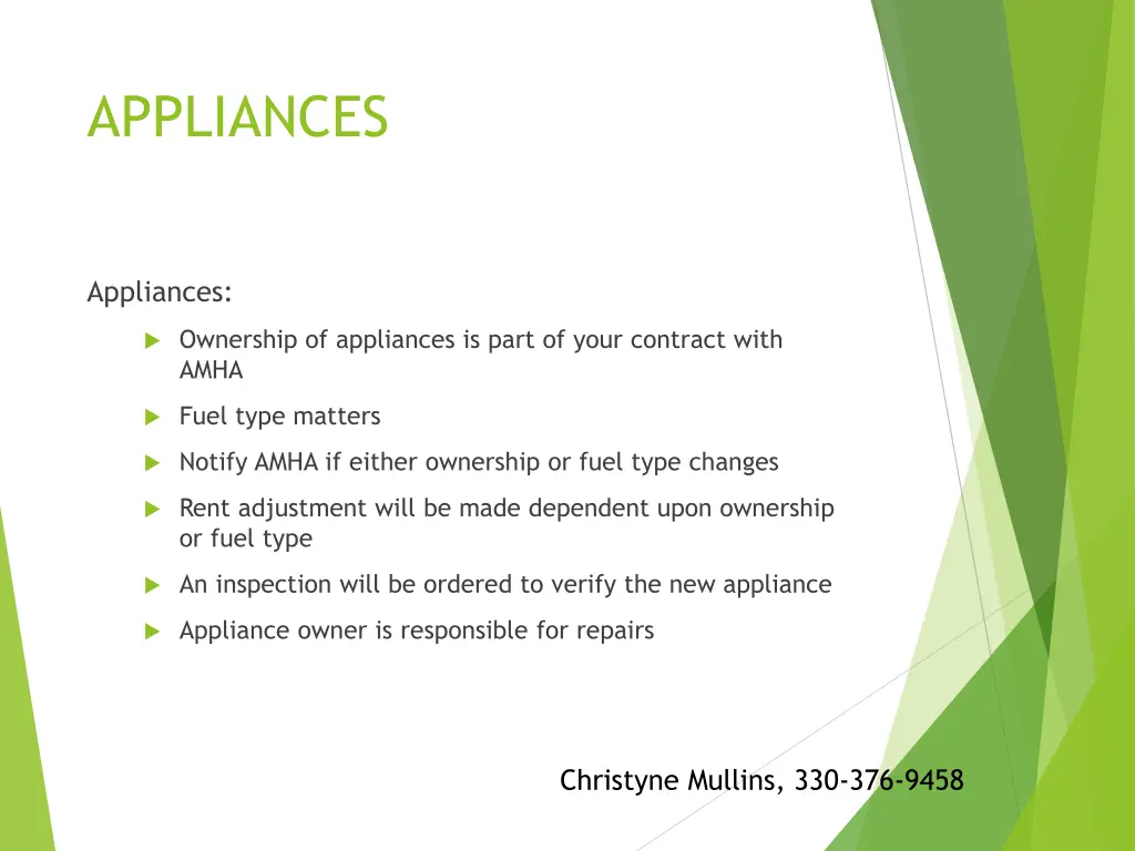 appliances