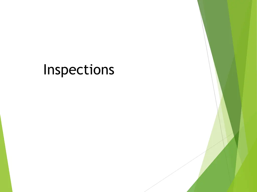 inspections