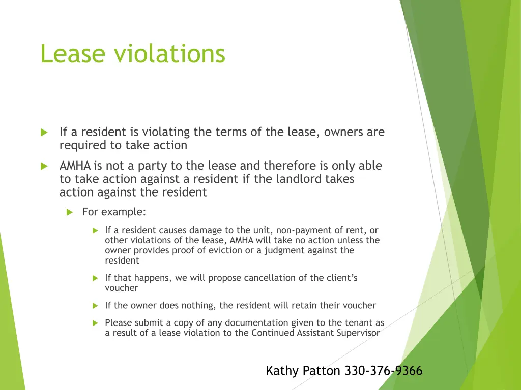 lease violations