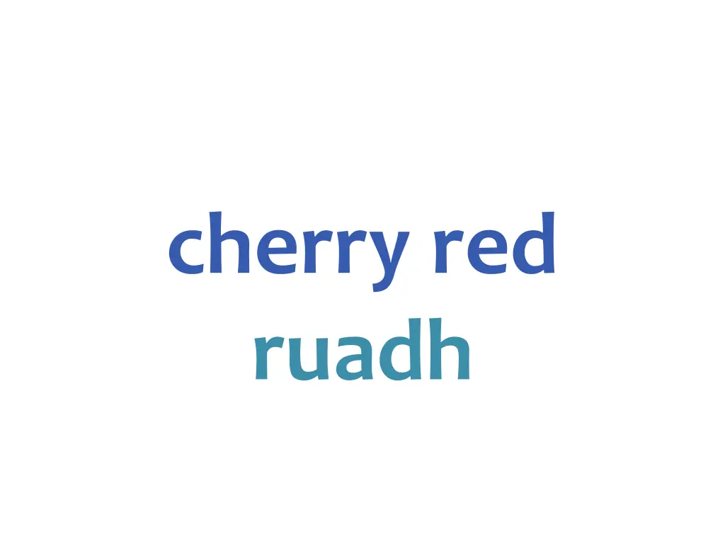 cherry red ruadh