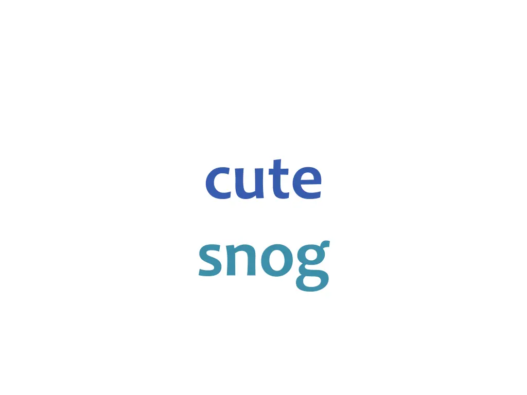 cute snog