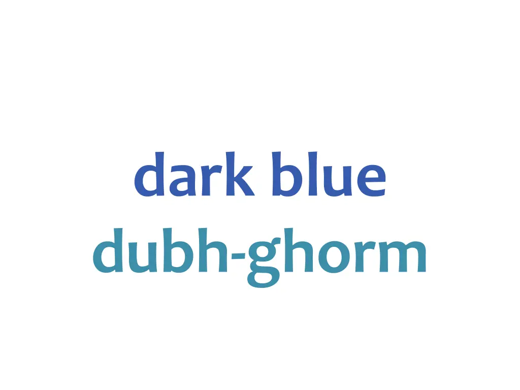 dark blue dubh ghorm