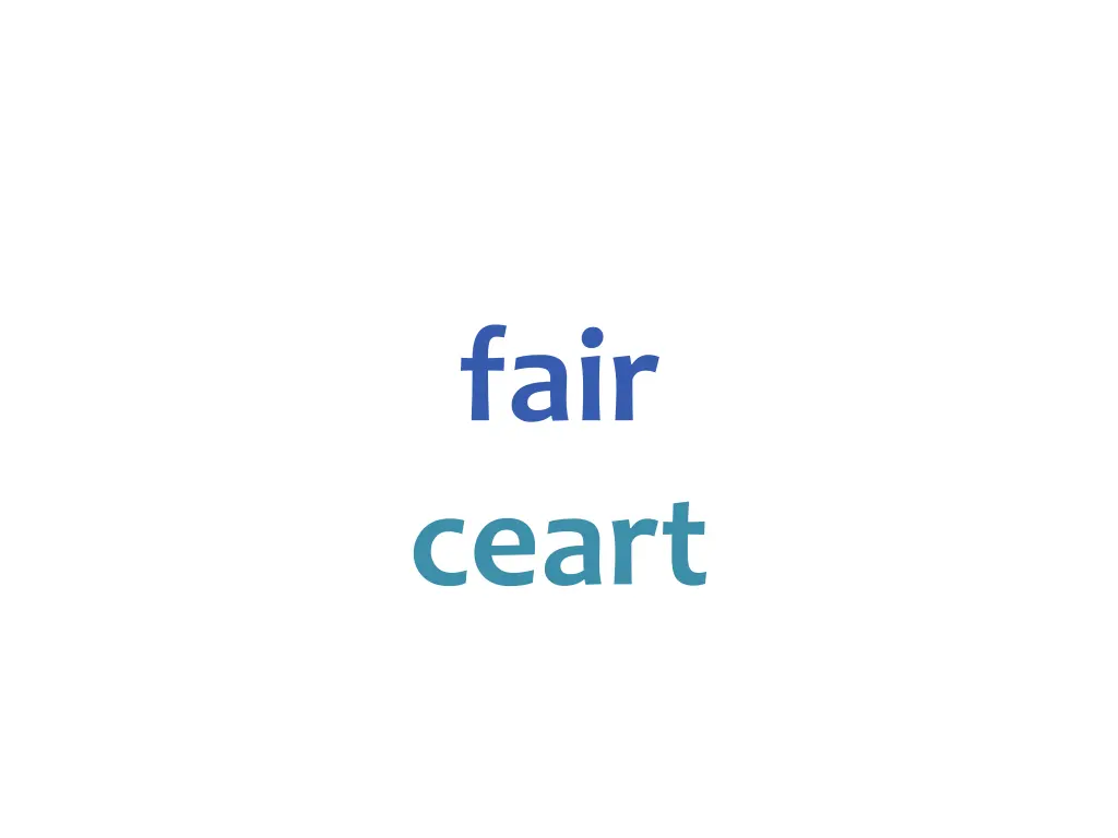 fair ceart