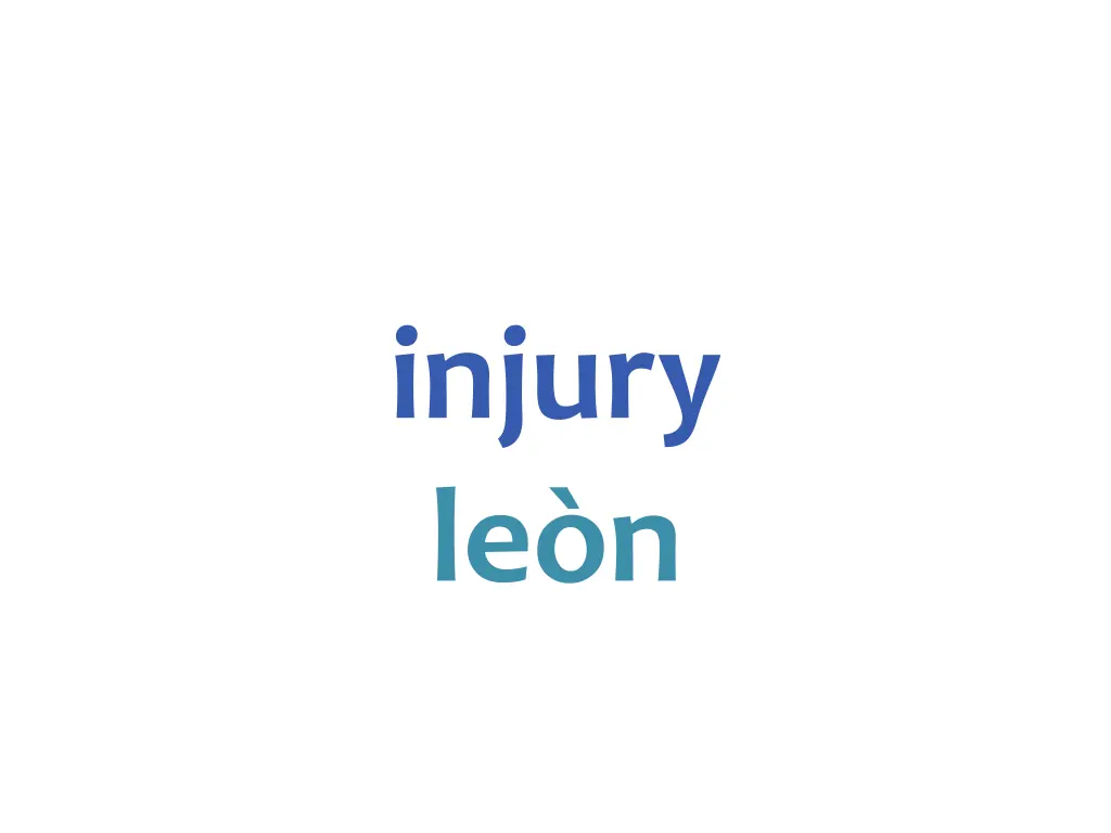 injury le n