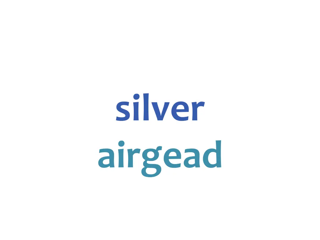 silver airgead