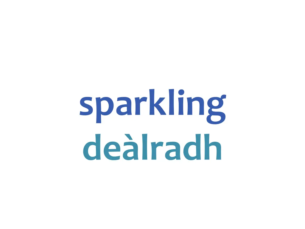 sparkling de lradh