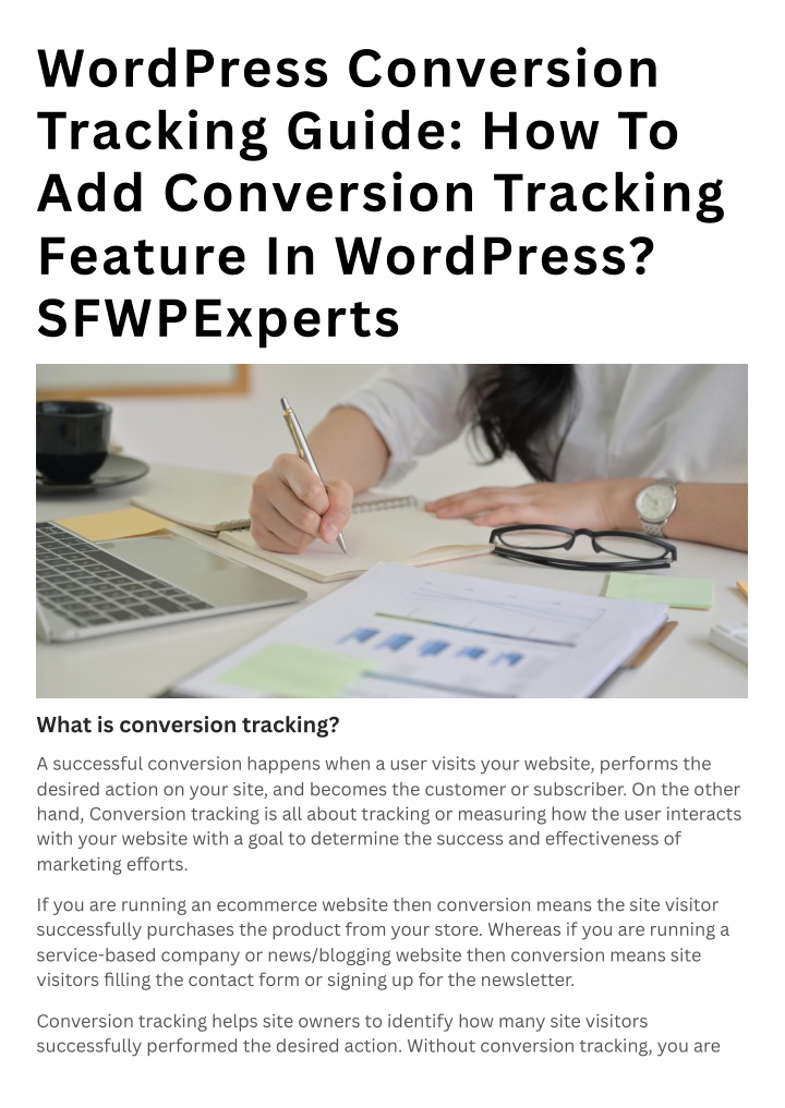 wordpress conversion tracking guide