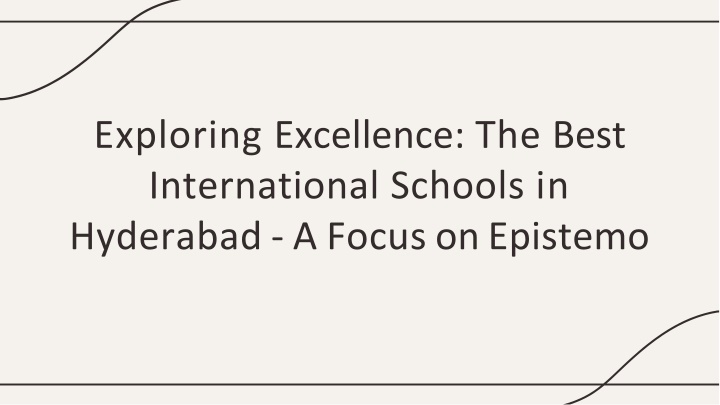 exploring excellence the best international