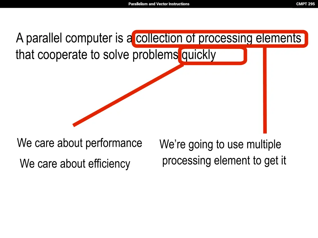 parallelism and vector instructions 10