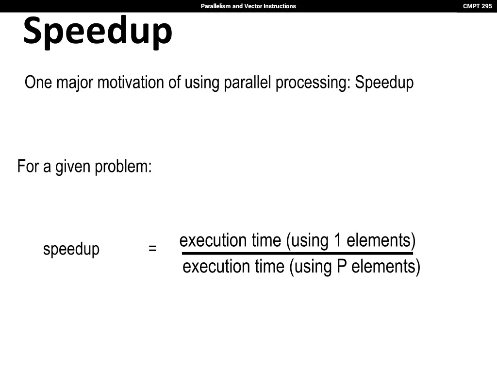 parallelism and vector instructions 11