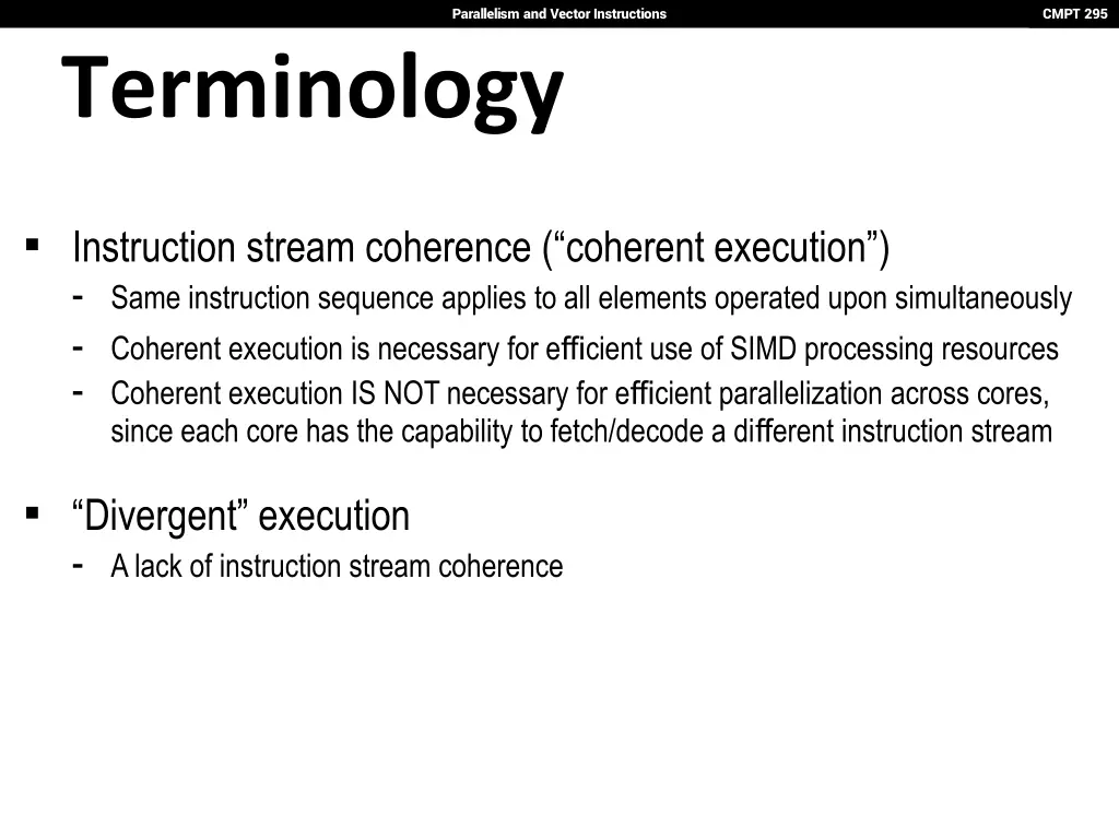 parallelism and vector instructions 26