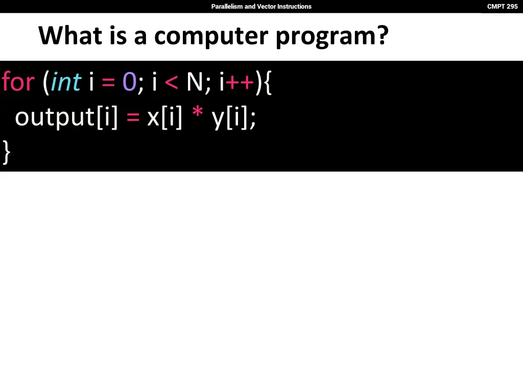 parallelism and vector instructions 3