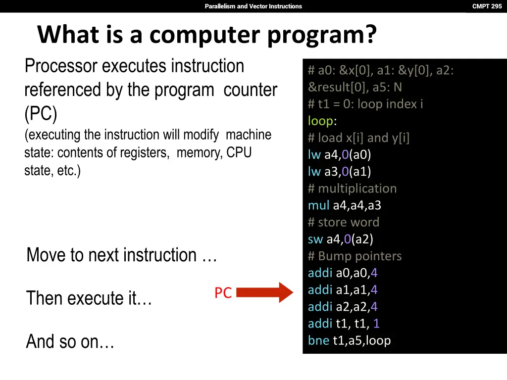 parallelism and vector instructions 4