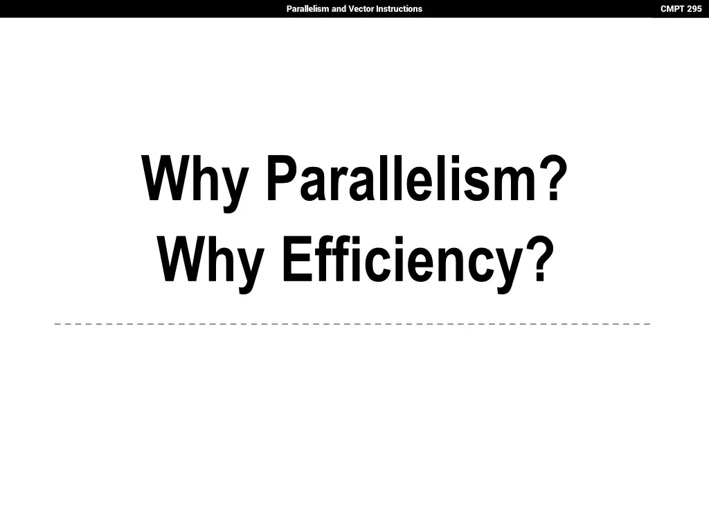 parallelism and vector instructions 9