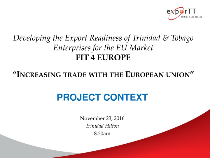 developing the export readiness of trinidad