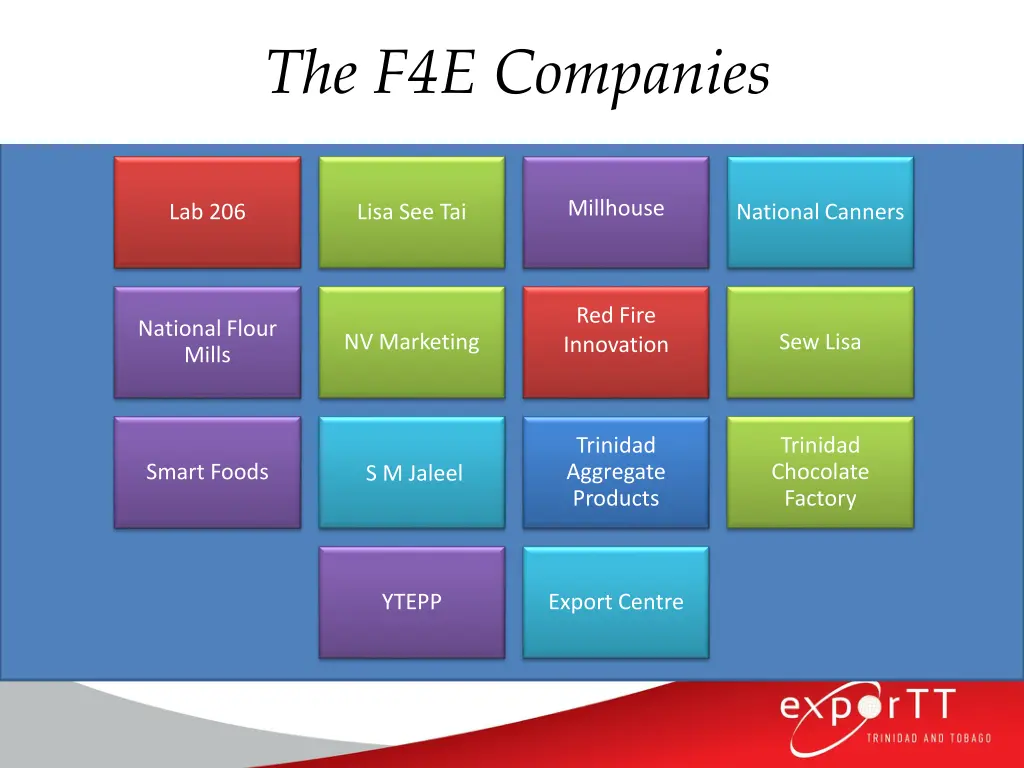 the f4e companies