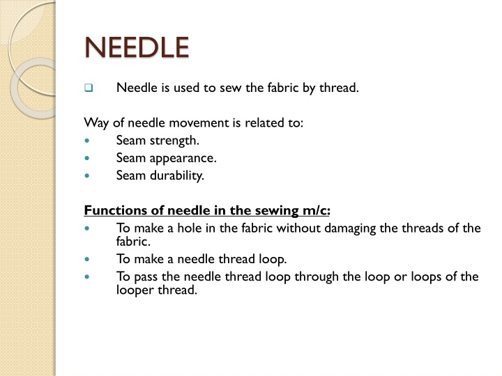 needle