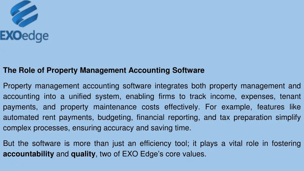 the role of property management accounting