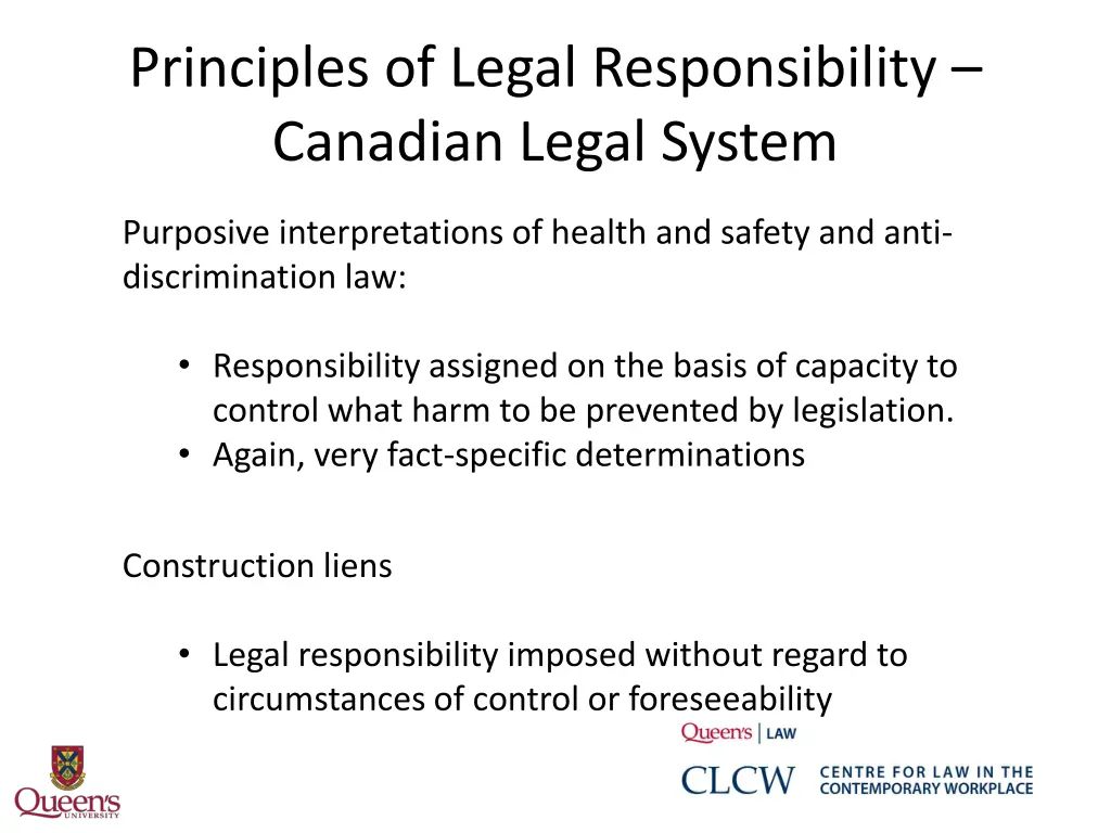 principles of legal responsibility canadian legal 2