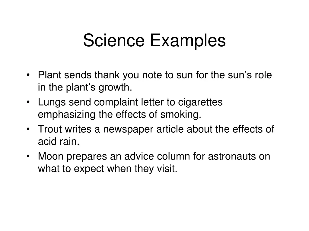 science examples