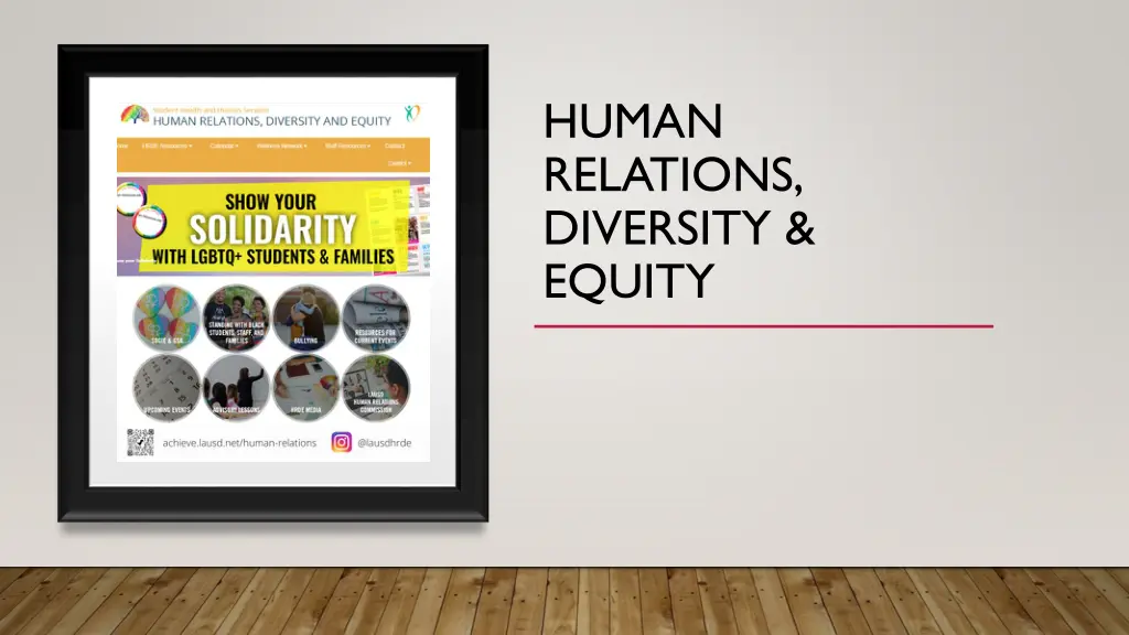 human relations diversity equity