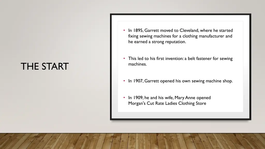 in 1895 garrett moved to cleveland where