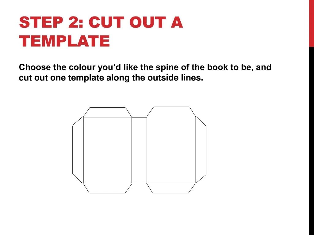 step 2 cut out a template