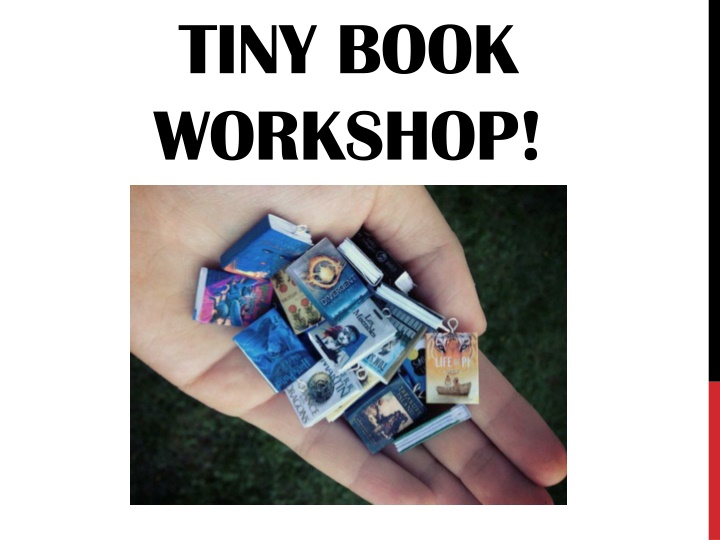 tiny book workshop