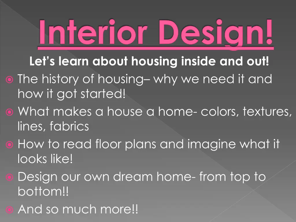 interior design let s learn about housing inside