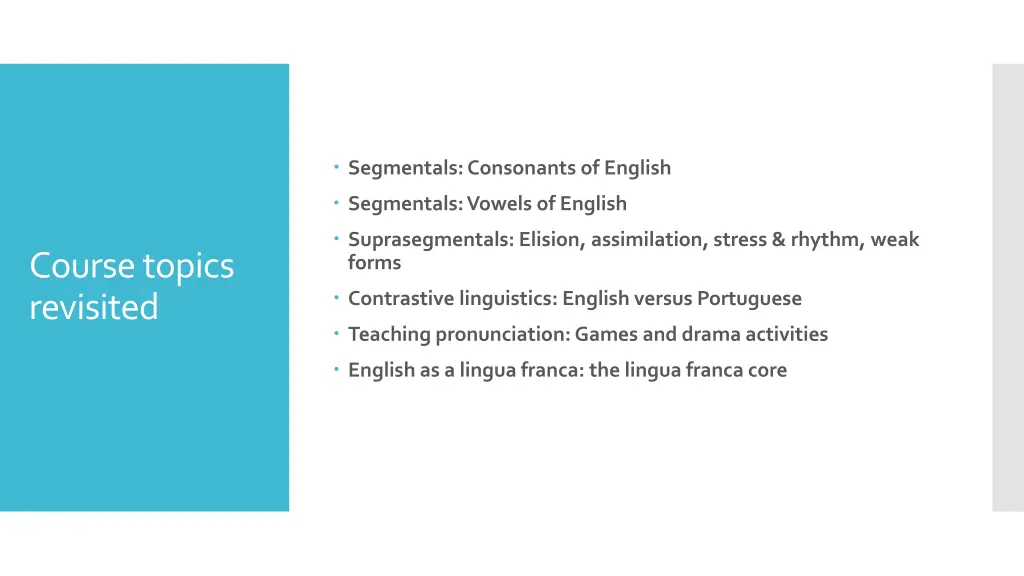 segmentals consonants of english