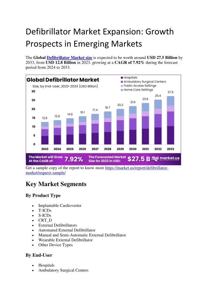 defibrillator market expansion growth prospects