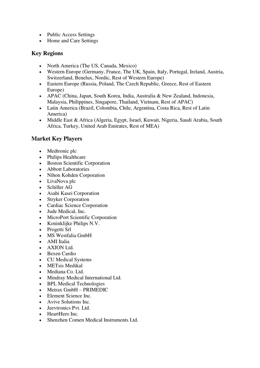 public access settings home and care settings