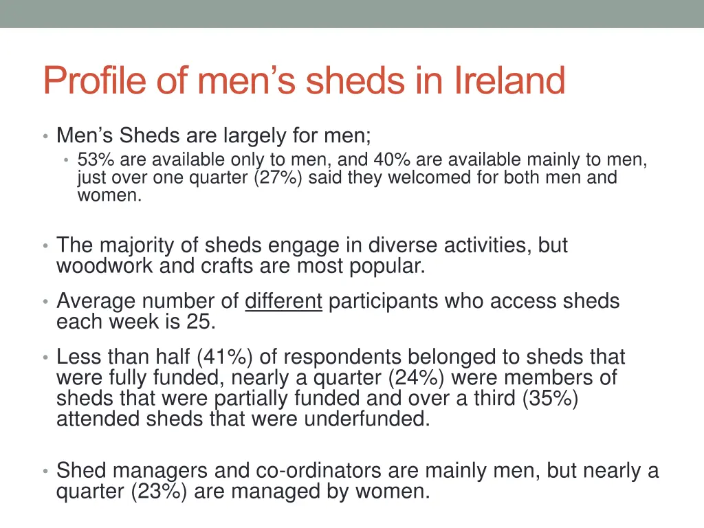 profile of men s sheds in ireland