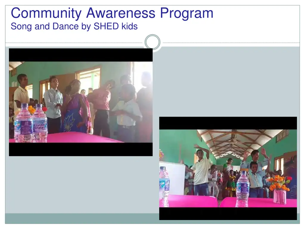 community awareness program song and dance