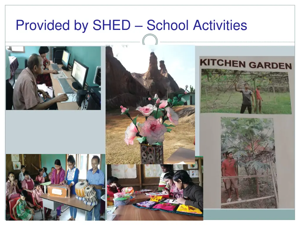 provided by shed school activities