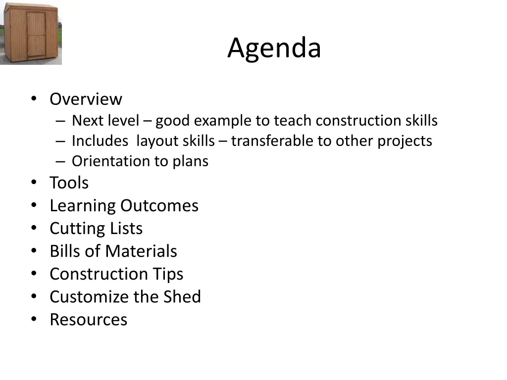 agenda