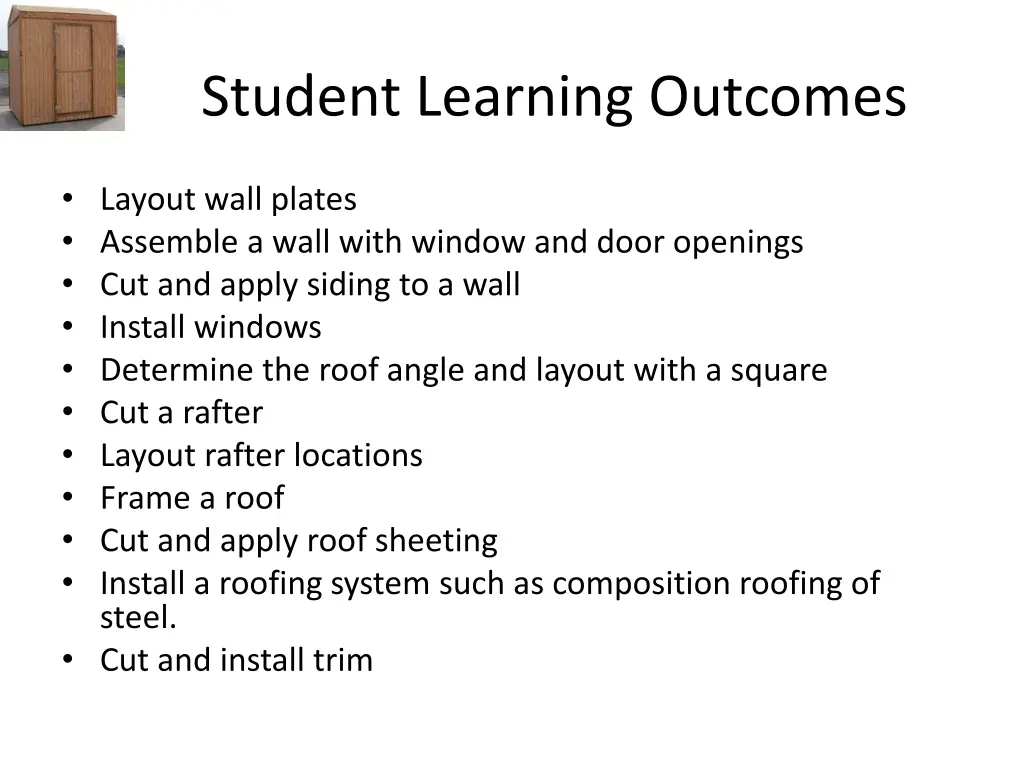 student learning outcomes 1