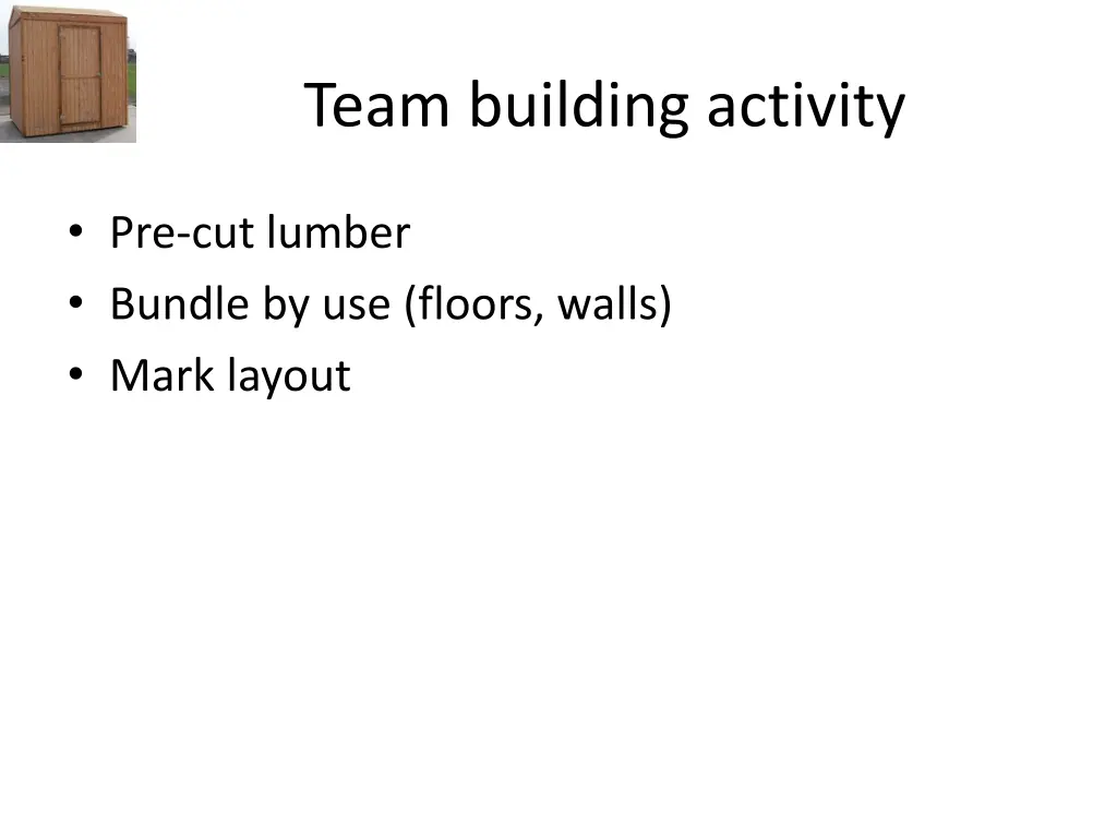 team building activity