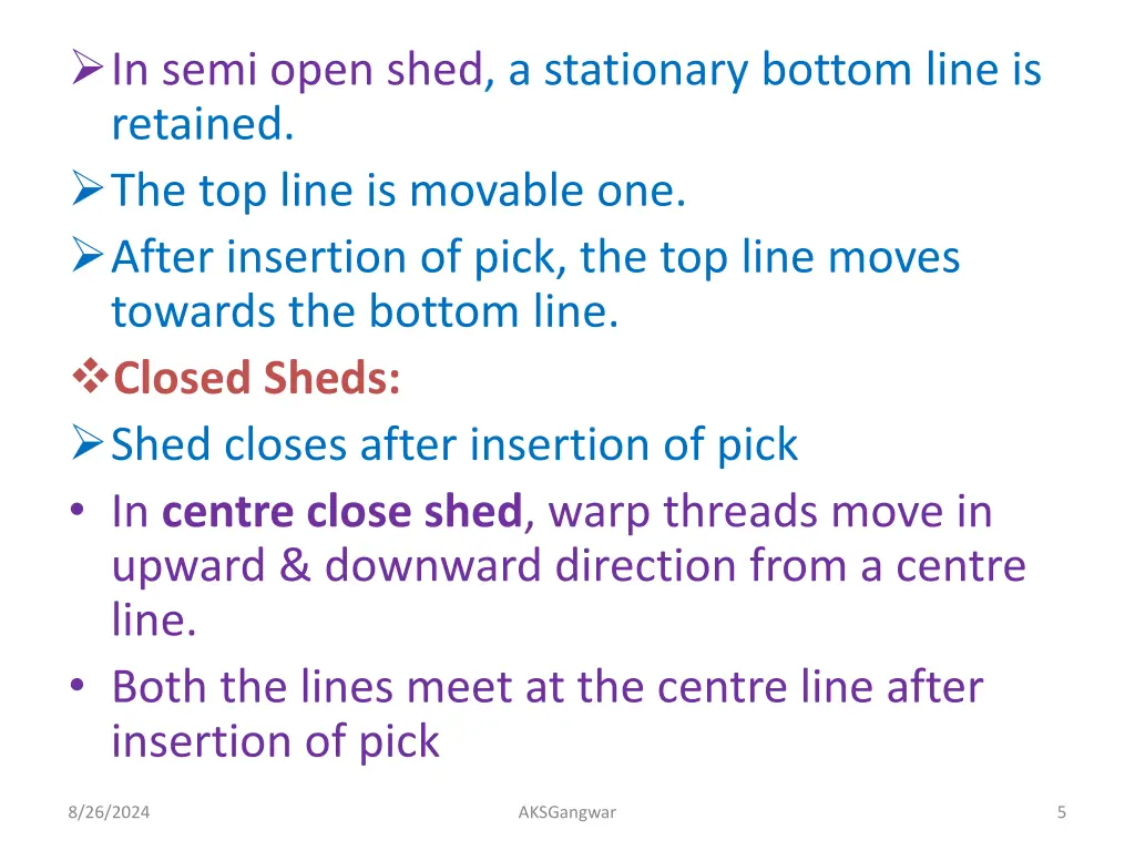 in semi open shed a stationary bottom line