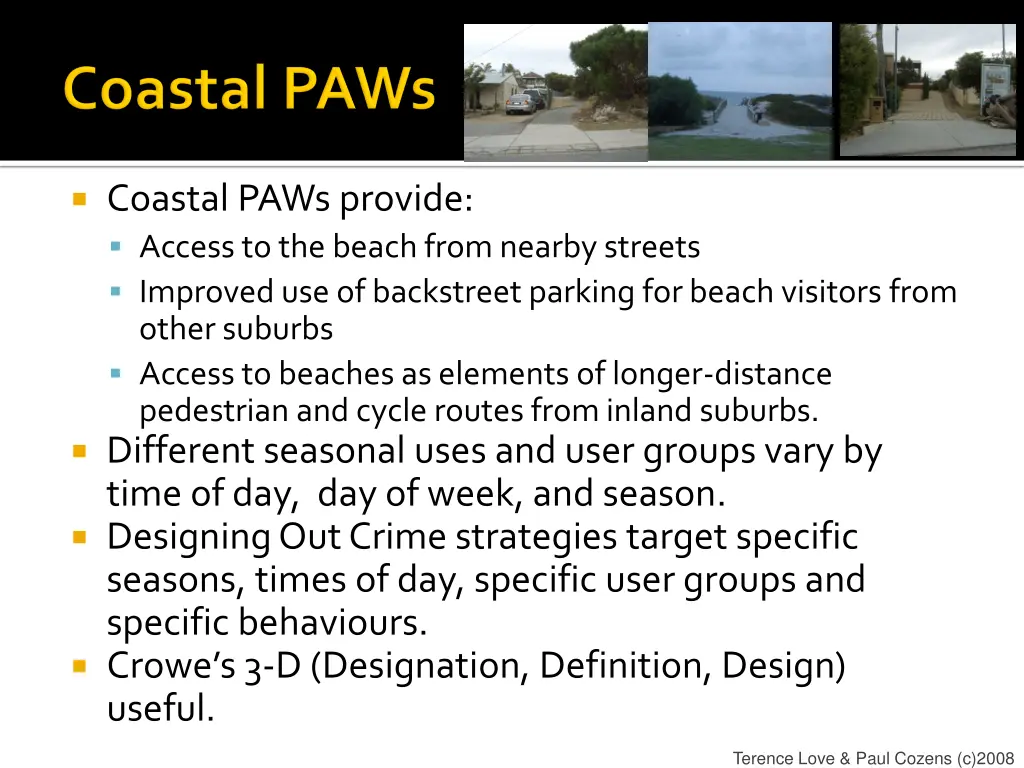 coastal paws provide access to the beach from