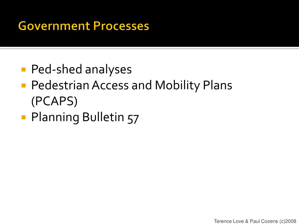 ped shed analyses pedestrian access and mobility