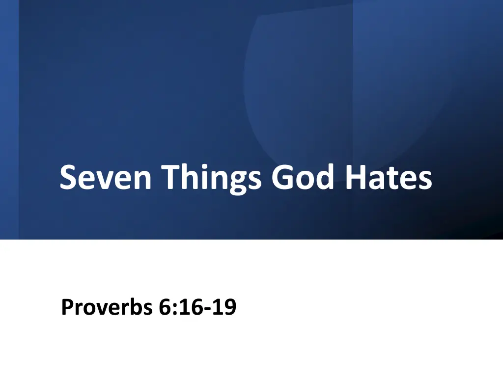 seven things god hates