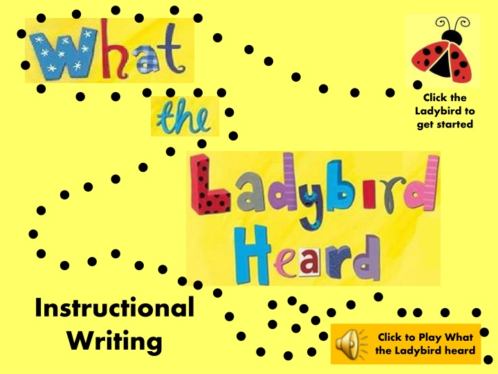 click the ladybird to get started