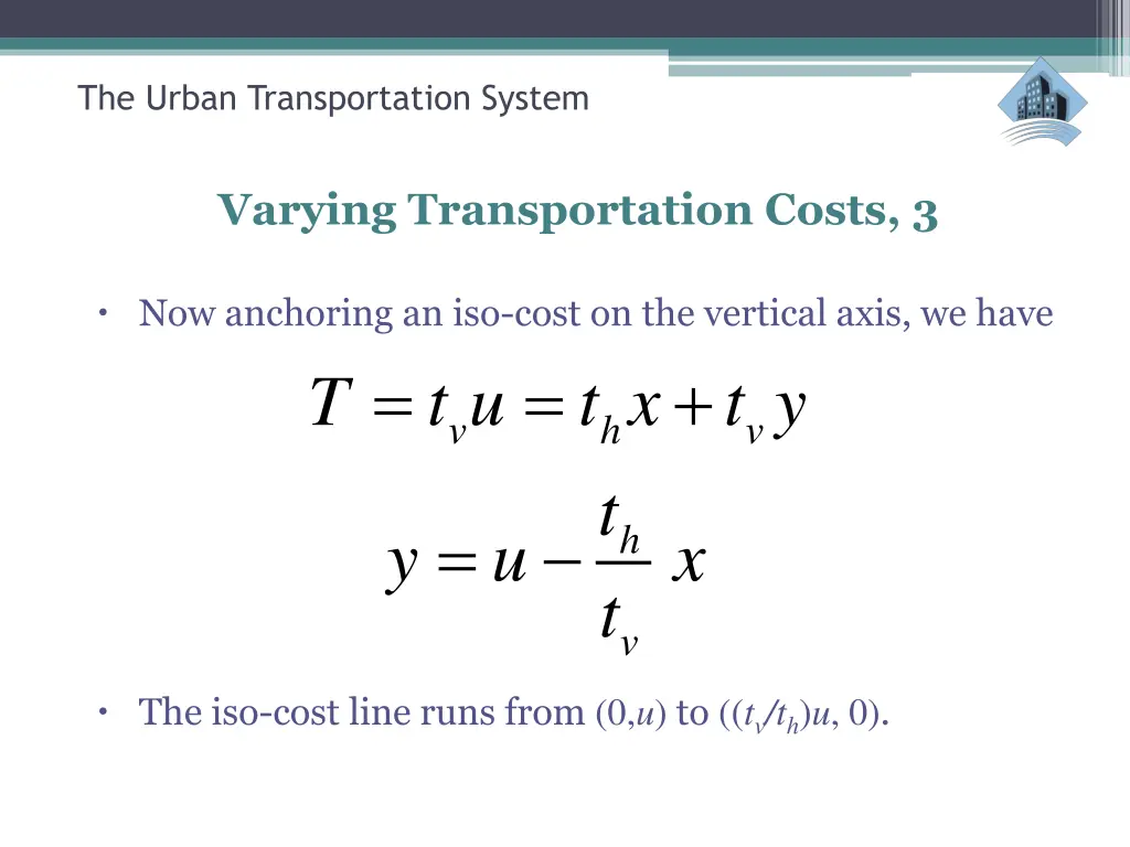 the urban transportation system 16