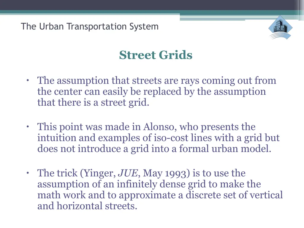 the urban transportation system 2