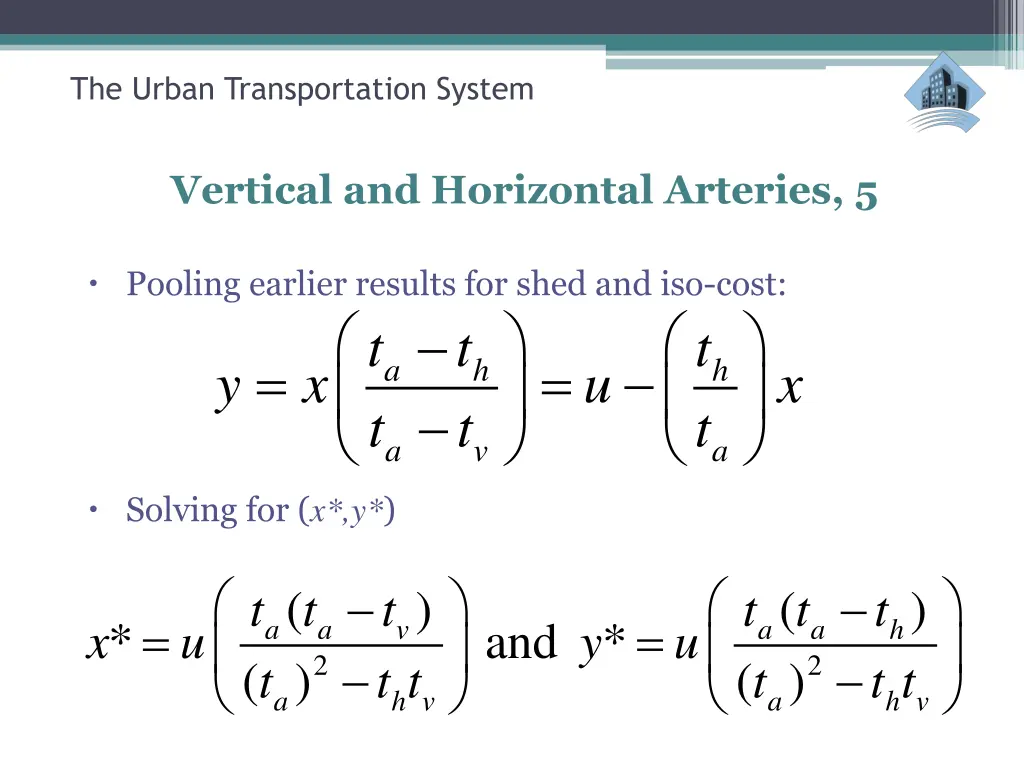 the urban transportation system 30